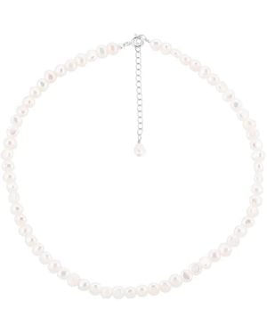 Pearl Code Baroque Pearl Choker — Freshwater Pearl Necklace - White