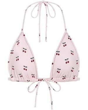 Montce Cherries Emma Bikini Top - Pink