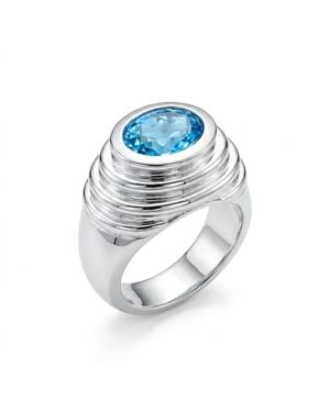 GEM BAZAAR The Versailles Topaz Ring - Blue