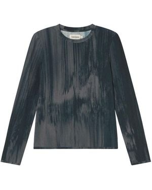 Thinking Mu Ombre Brisa Top - Blue
