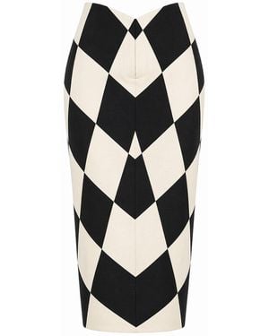 Castaneda Tailored Straight Skirt - Black