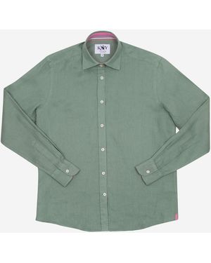 Koy Clothing Sage Linen Shirt - Green