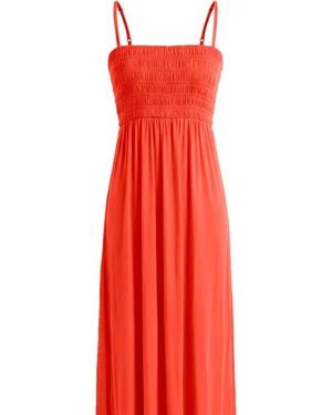 JJwinks Bra-Free Smocked Modal Maxi Dress - Red