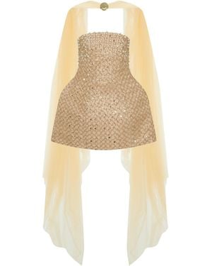 Tuba Ergin Laguna Mini Dress - White