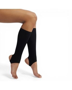 HIGH HEEL JUNGLE by KATHRYN EISMAN Marnie Opaque Stirrup Socks - Black