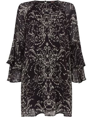 Rose & Nancy Freya Print Flute Sleeve Mini - Black