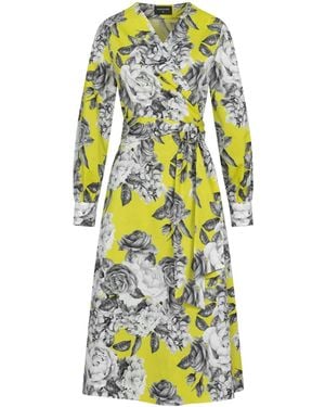 Marianna Déri Rose Blossom Wrap Dress - White
