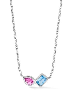 Dower & Hall Topaz & Quartz Duo Tutti Frutti Necklace - Metallic
