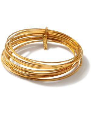 Jaredjamin Twenty Something Bangle Stack - Metallic