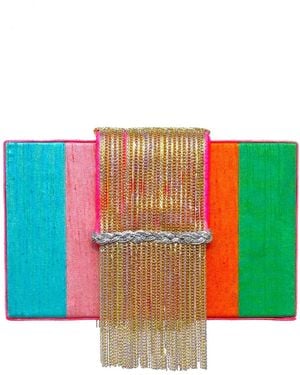 Simitri Skittles Dreamy Clutch - Green