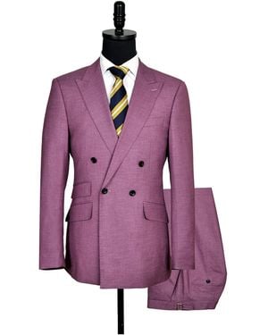 DAVID WEJ Aldo Double Breasted Suit - Purple