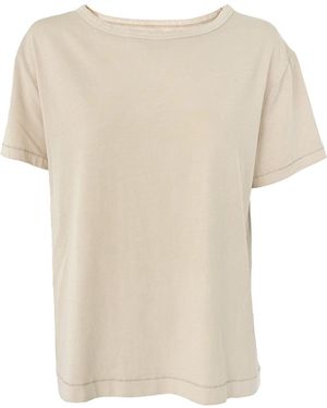 Vænn Neutrals S/S Boyfriend Crew Tee Alabaster - Natural