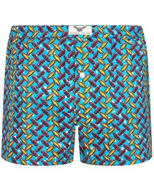 Ohema Ohene Cotton Boxer Shorts Coca - Blue