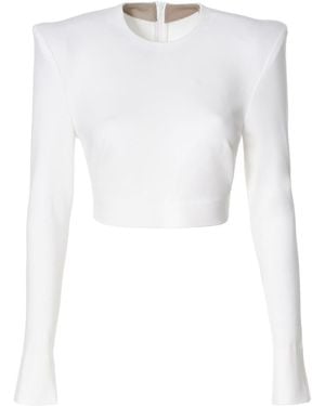 AGGI by HALEWSKI Zoey Ecru Top - White