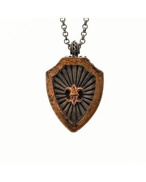 Ebru Jewelry Fleur De Lis Necklace - Metallic