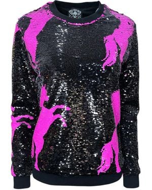 Any Old Iron Pony Reversible Sequin Sweatshirt - Pink