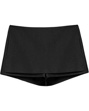 Nocturne Low Rise Mini Skort - Black
