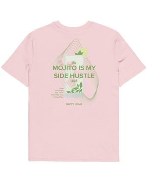 Anchor and Crew Cotton Mojito Is My Side Hustle Club Organic Cotton T-Shirt - Pink