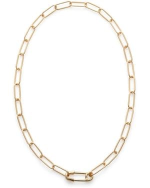 Kris Nations Safety Pin Chain Necklace - Metallic