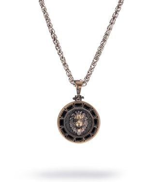 Ebru Jewelry Majestic Lion Diamond Necklace - White
