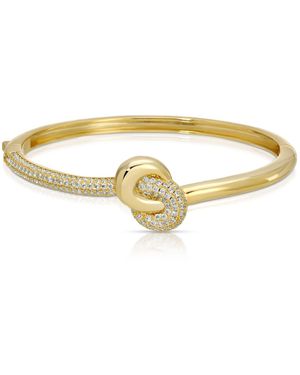 Native Gem Love Knot Bangle Bracelet - Metallic