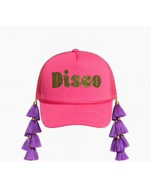 Julia Clancey Hot Tasseltastic Disco Trucker Cap - Pink