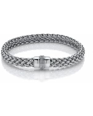 Mvm Italy Hand Made Florentine Mesh Bangle - Metallic