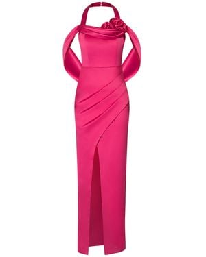 Tia Dorraine Rose Garden Maxi Dress – Hot - Pink