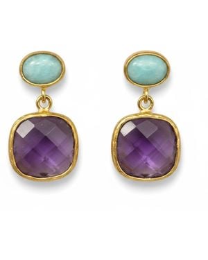 La Pluie Jewellery Chloris Earrings - Green