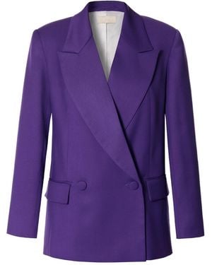 AGGI by HALEWSKI Samira Royal Double Breasted Blazer - Purple
