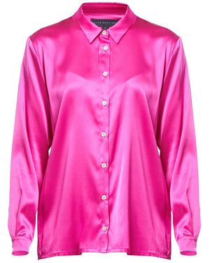 Helen Mcalinden Elsie Cyclamen Silk Utility Shirt - Pink