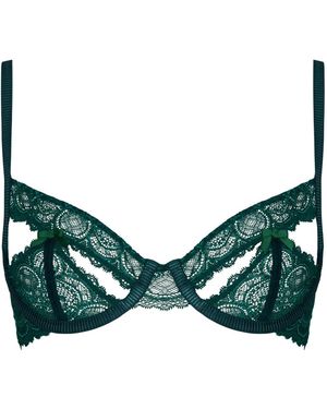 BonBon Lingerie Temptress Ouvert Bra - Green