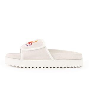 MYYAZ Phin Suede Slides - White