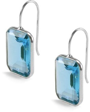Hye Jane Jewelry Medium Gemma Quartz Earrings - Blue
