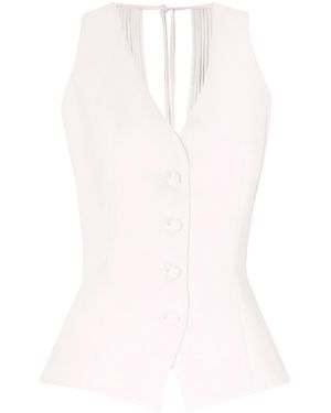 Angelika Jozefczyk Neutrals Hera Vest Ecru - White