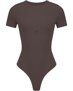 Second Skin Solution Second Skin T-Shirt Bodysuit Doppio - Brown