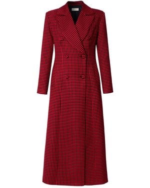 AGGI by HALEWSKI Stephanie Dark Maxi Coat - Red