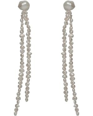 Lavani Jewels Hana Pearl Earrings - White