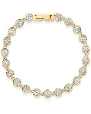 Nialaya Round Gem Link Bracelet - Metallic