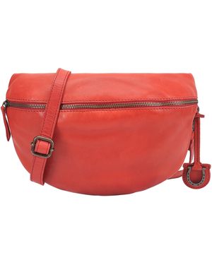 Lloyd Baker Birch Leather Crossbody Bag - Red