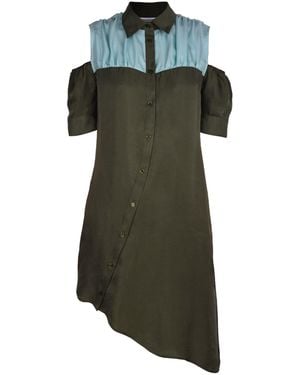 blonde gone rogue Airy Shirt Dress, Cupro - Green