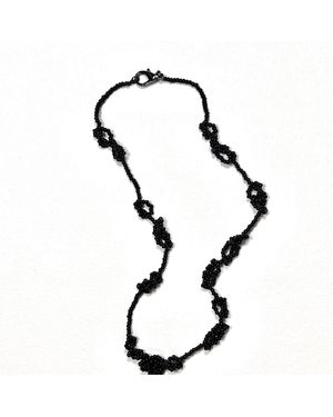 Dopamine Fix by Martina Nunez Knot Yours Necklace Short - Black