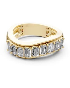 Artisan 14K Emerald Cut Diamond Eternity Band - Metallic
