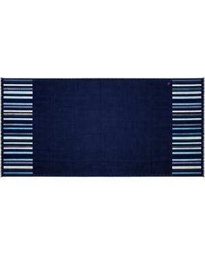 Pink Maharani Cashmere Stole With And Embroidery - Blue