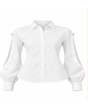 Chuks Collins Anne Detachable Back Shirt - White