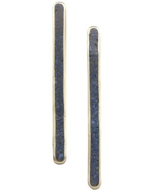 Zeworks Lapita Stick Lapis Lazuli Earrings - Multicolor