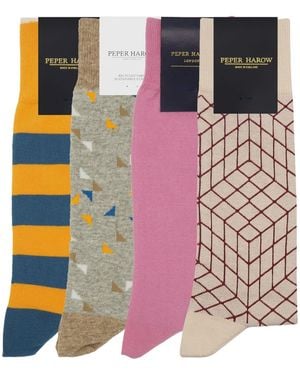 Peper Harow - Made in England Socks Bundle - Pink