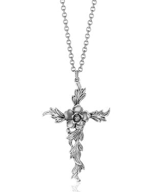 Unaloe Antique Cross Necklace - Metallic