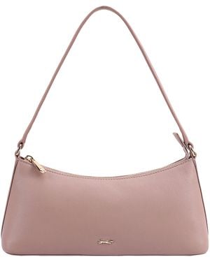 Paul Costelloe Zoey Leather Shoulder Bag - Pink