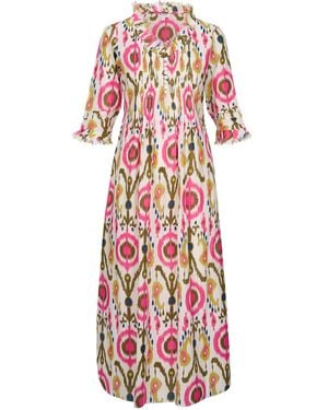 At Last Cotton Annabel Maxi Dress - Red